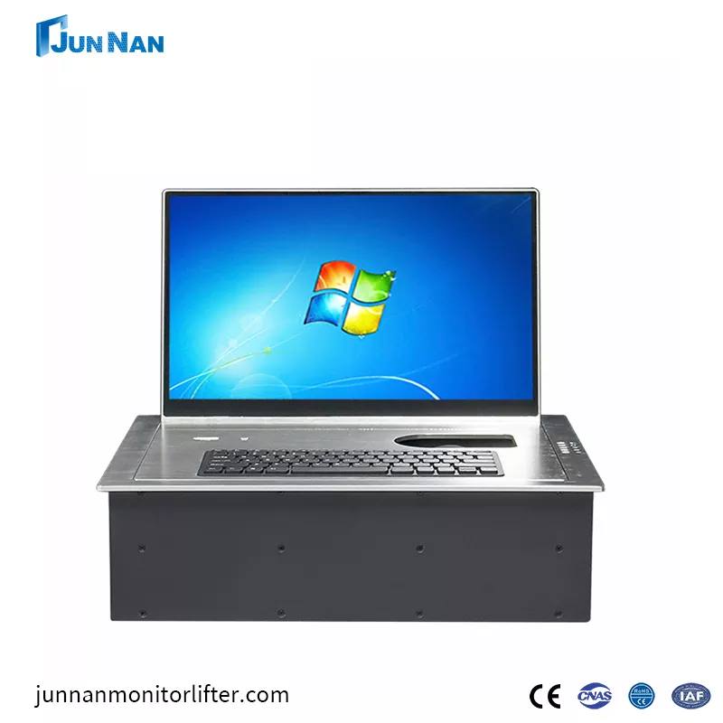 Conference Paperless Intelligent Lifting LCD Screen Flipper Computer Desk Application