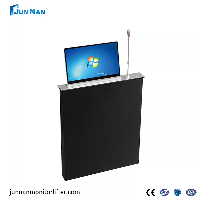 Desktop Lift သည် Ultra-Thin Display Paperless Conference System Electric Lift ဖြစ်သည်။