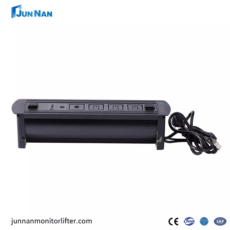 Desktop Power Socket Hidden Hidden Mymifunction Office Europs Oulet Oulet