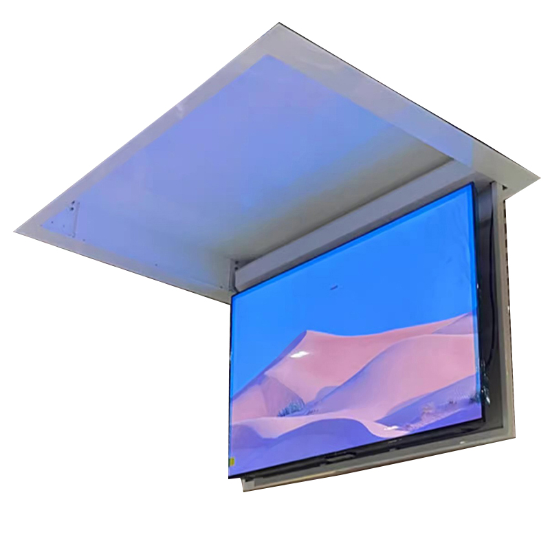 အဝေးထိန်းစနစ် Telescopic HangerRemote Control Bracket Motorized TV Lift Ceiling